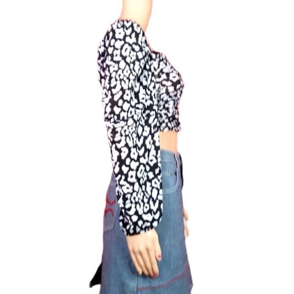 Topshop long sleeve cropped shirt - Picture 6 of 10